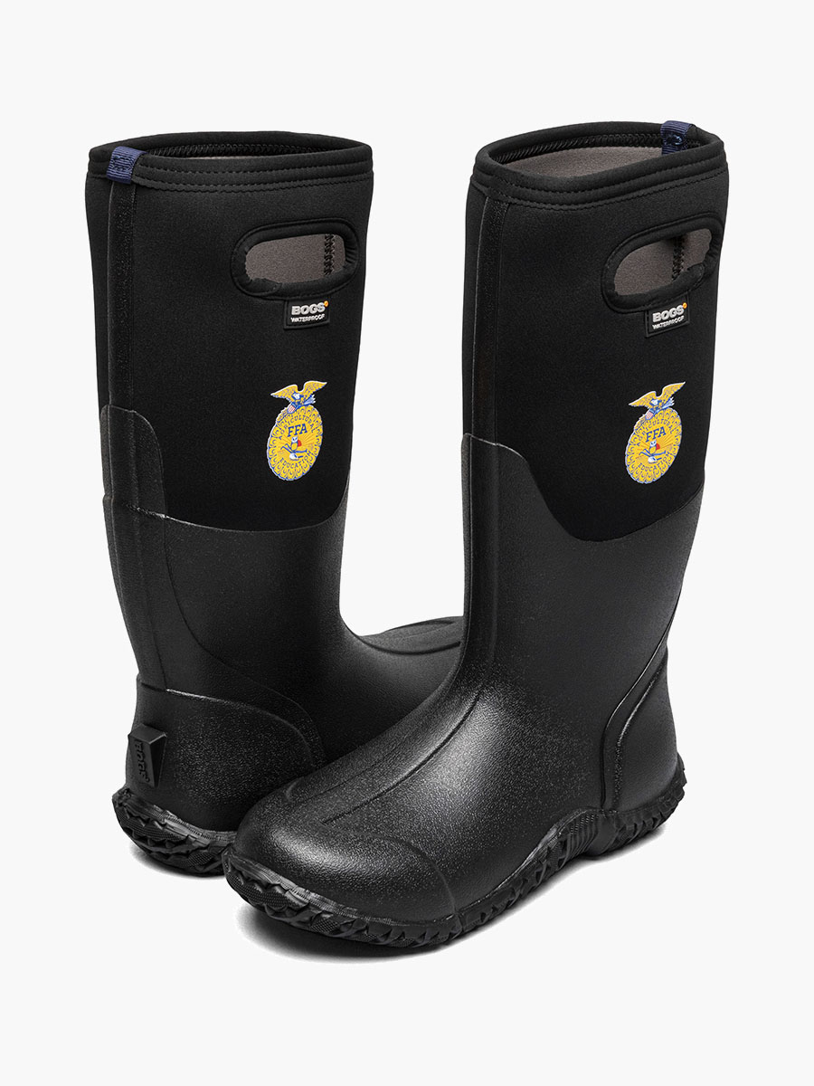 mesa ffa dames boerenlaarzen zwart multi