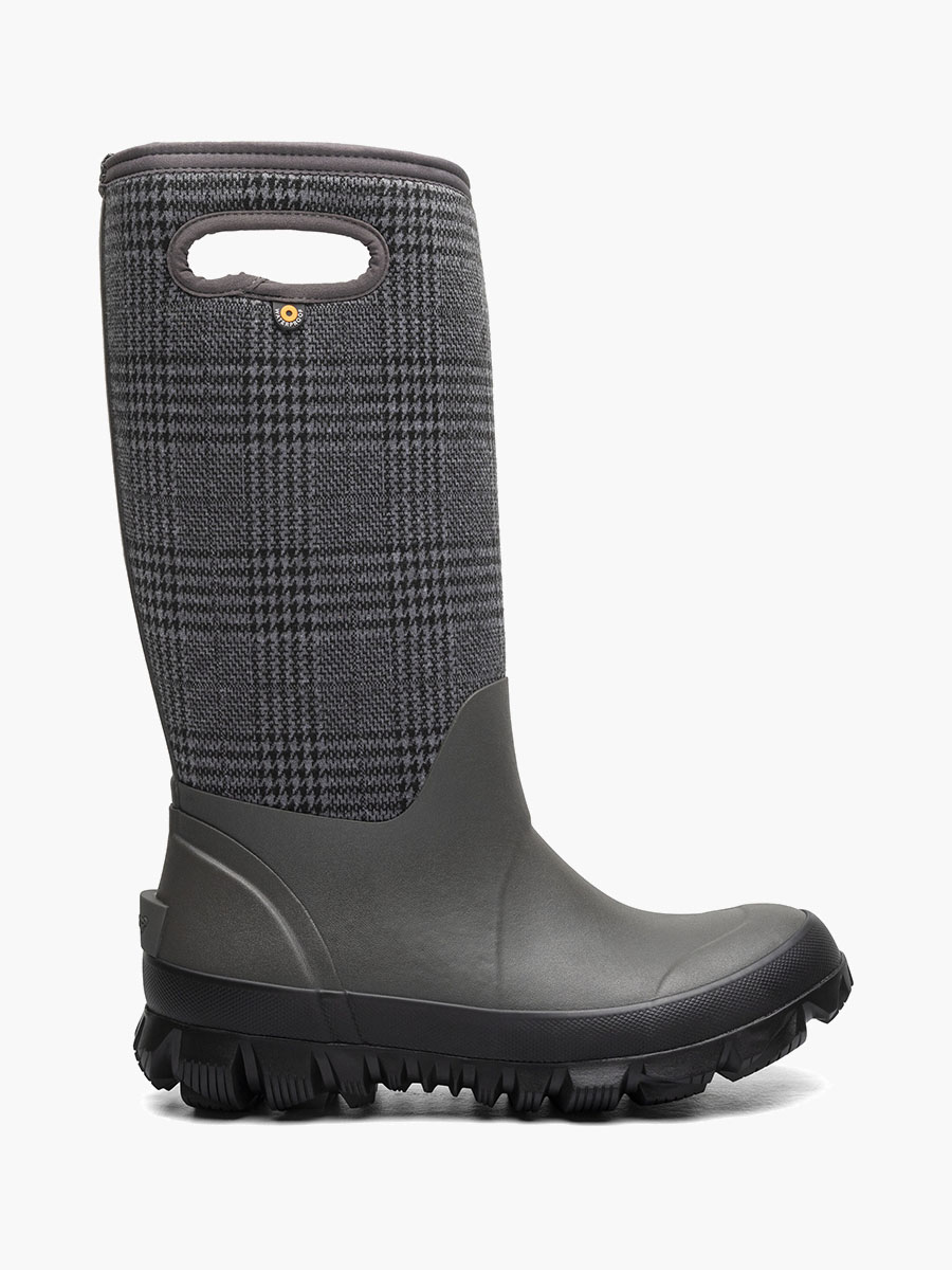 whiteout plaid dames winterlaarzen cement multi